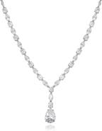 Jessica Simpson Crystal Drop Pendant Necklace