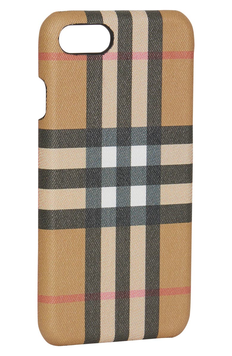 Burberry Vintage Check iPhone 8 Case, Alternate, color, 