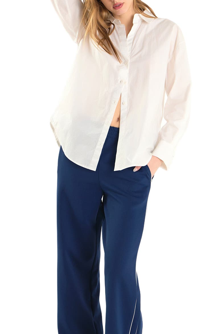 Sweatpants with Piping, Alternate, color, NAVY