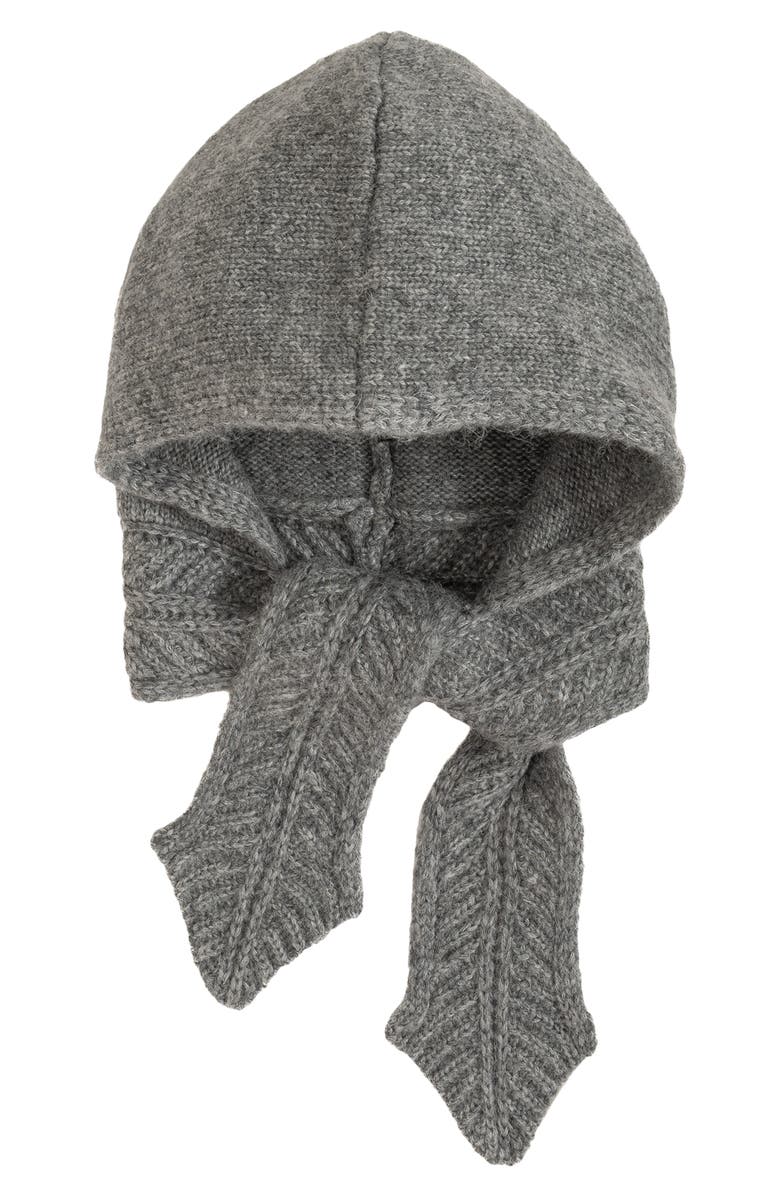 Echo Fuzzy Scarf Hood, Main, color, Silver/Grey
