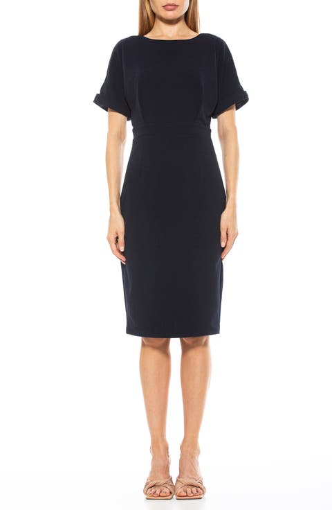 Dolman Sleeve Sheath Dress