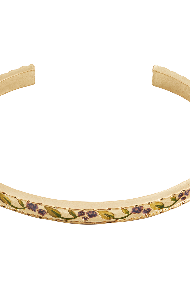 Blackberry Bramble Gold Bangle, Alternate, color, Gold