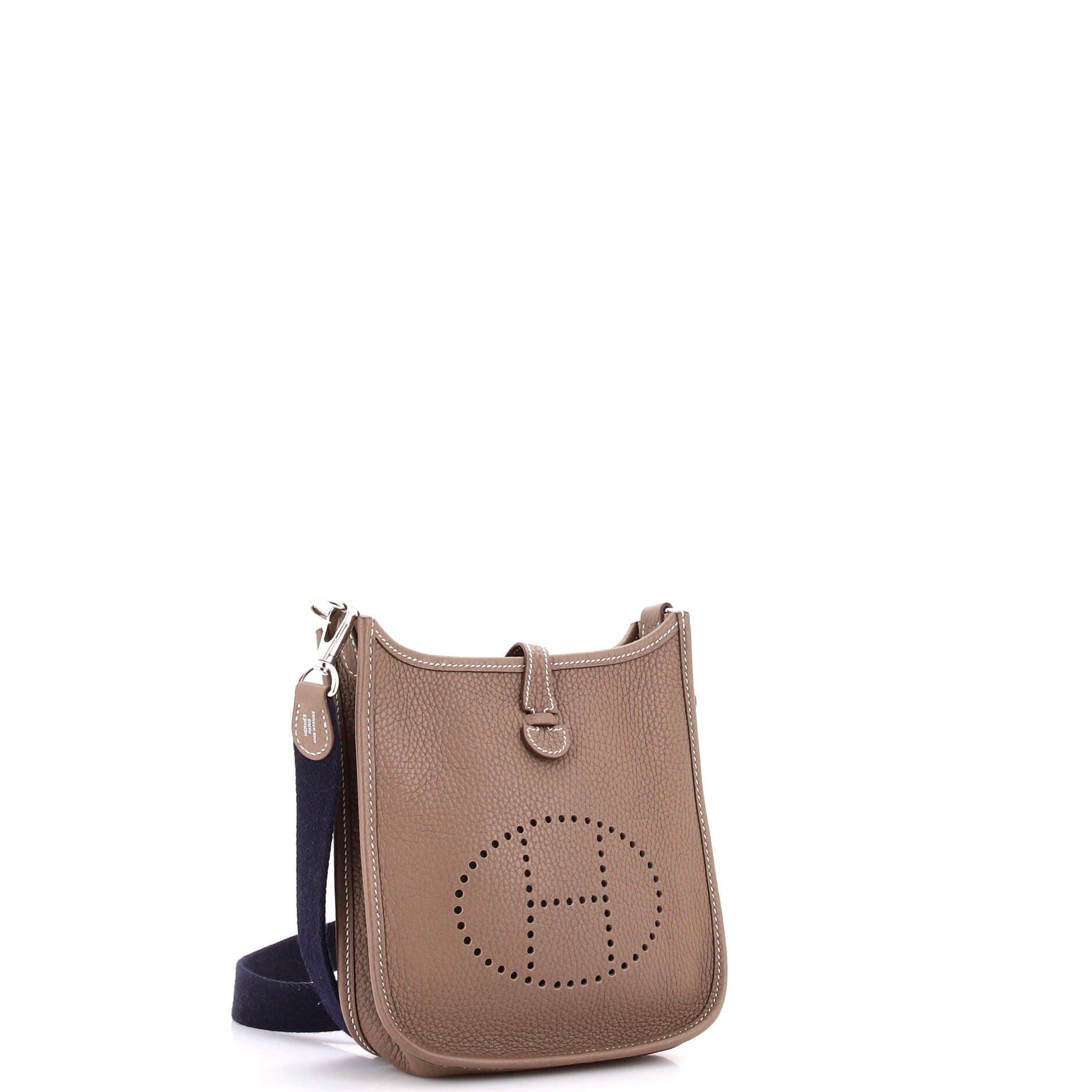 Pre-Owned Hermes Evelyne Bag Gen III Clemence TPM, Alternate, color, Etoupe