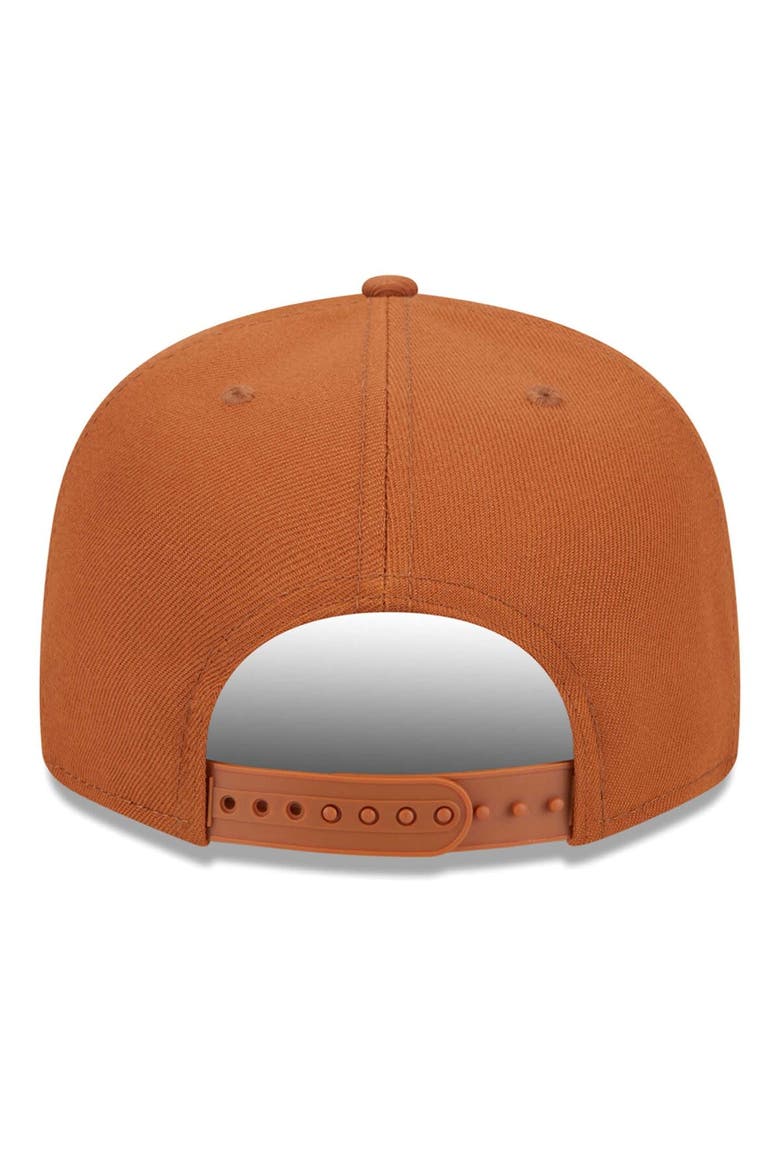 Men's New Era Brown Philadelphia Eagles Color Pack 9FIFTY Snapback Hat, Alternate, color, Brown