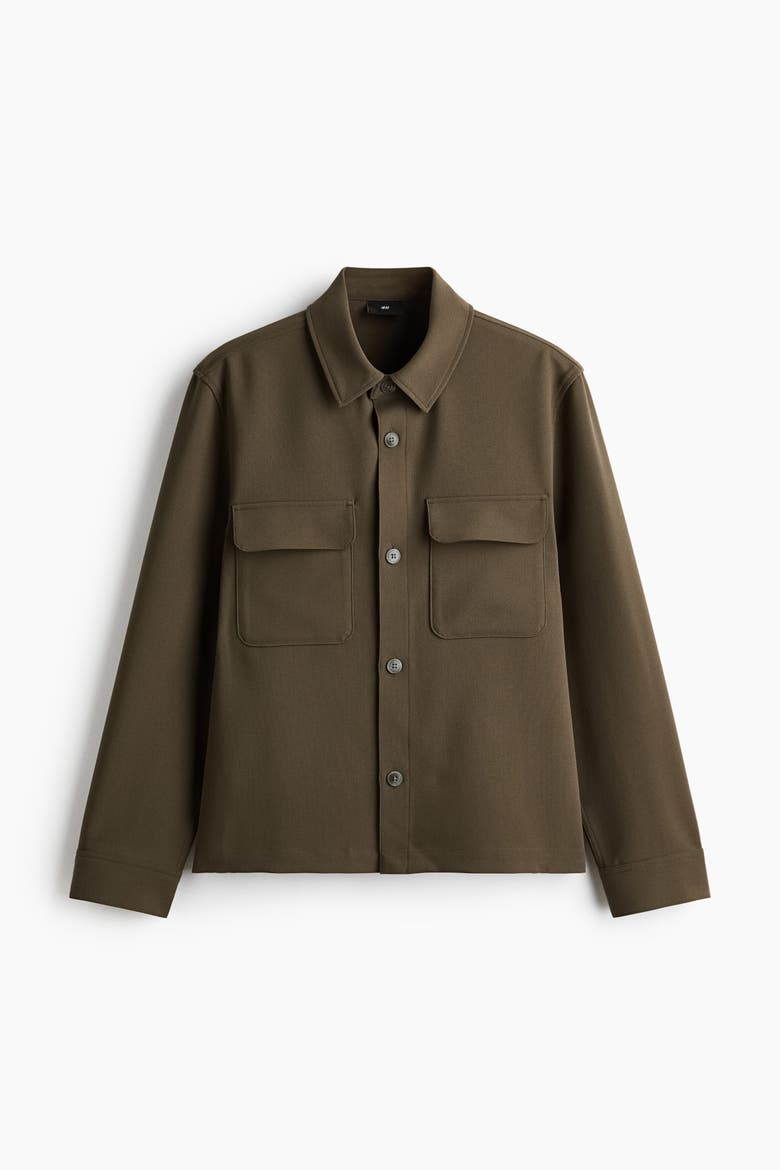 Overshirt, Alternate, color, Dark khaki green