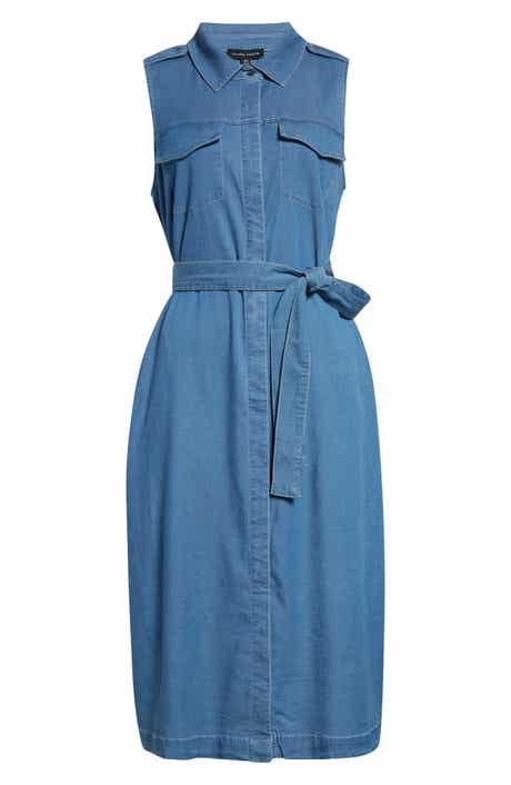 Universal Standard Sleeveless Chambray Shirtdress