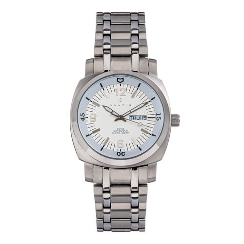 Nautis Stealth Quartz White Dial Mens Watch Gl2087-d In Metallic