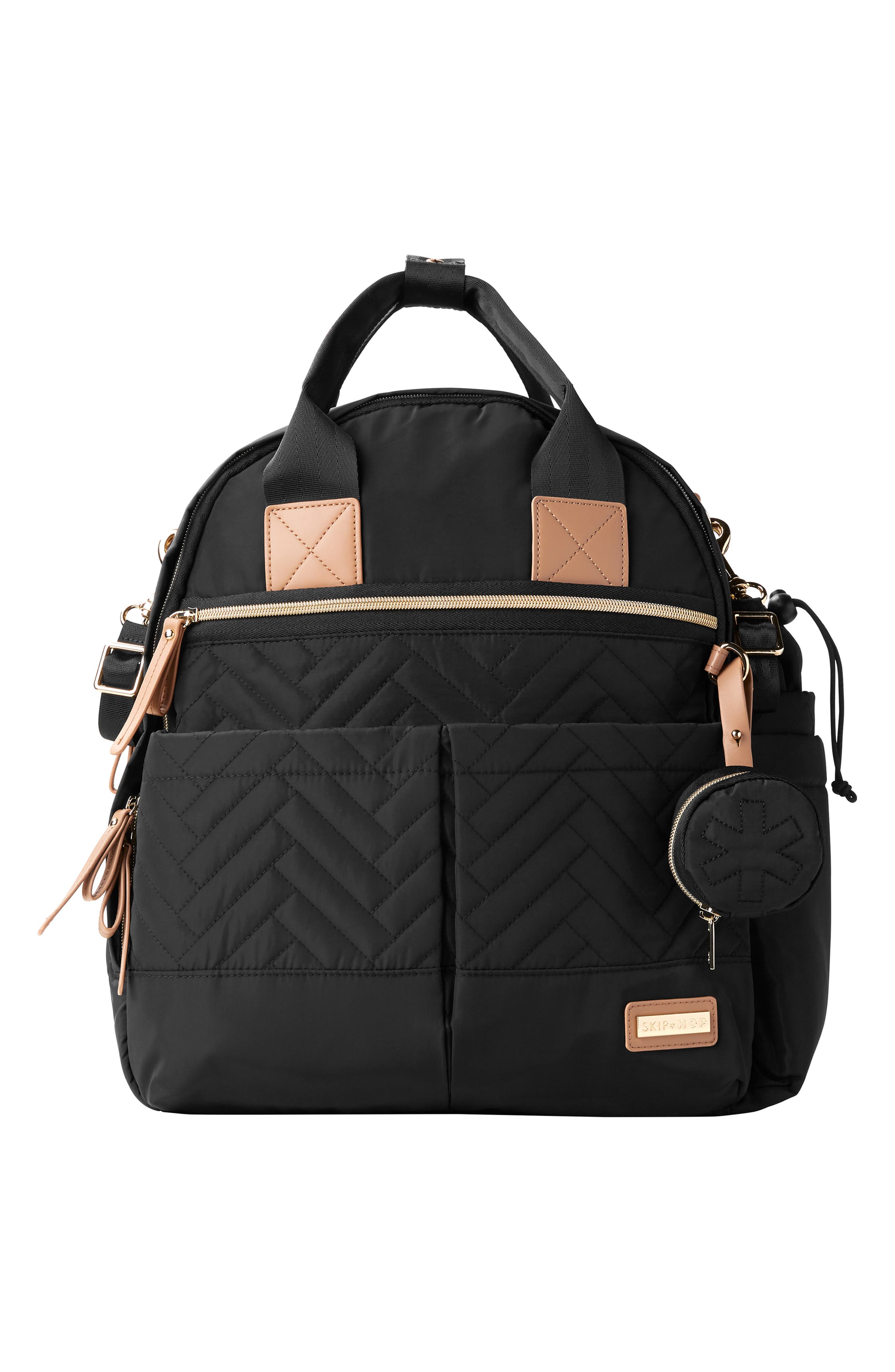 Skip Hop Suite 6-in-1 Diaper Backpack Set, Main, color, Black