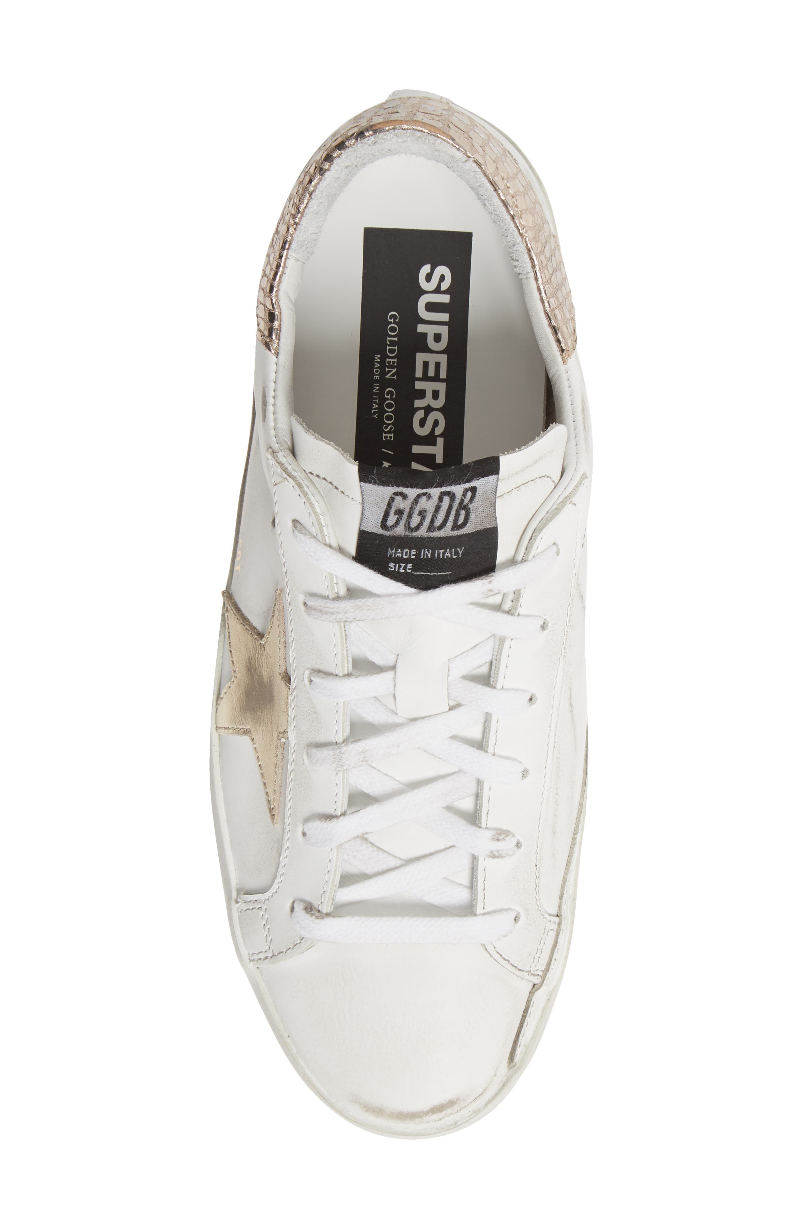 Golden Goose Superstar Low Top Leather Sneaker, Alternate, color, 