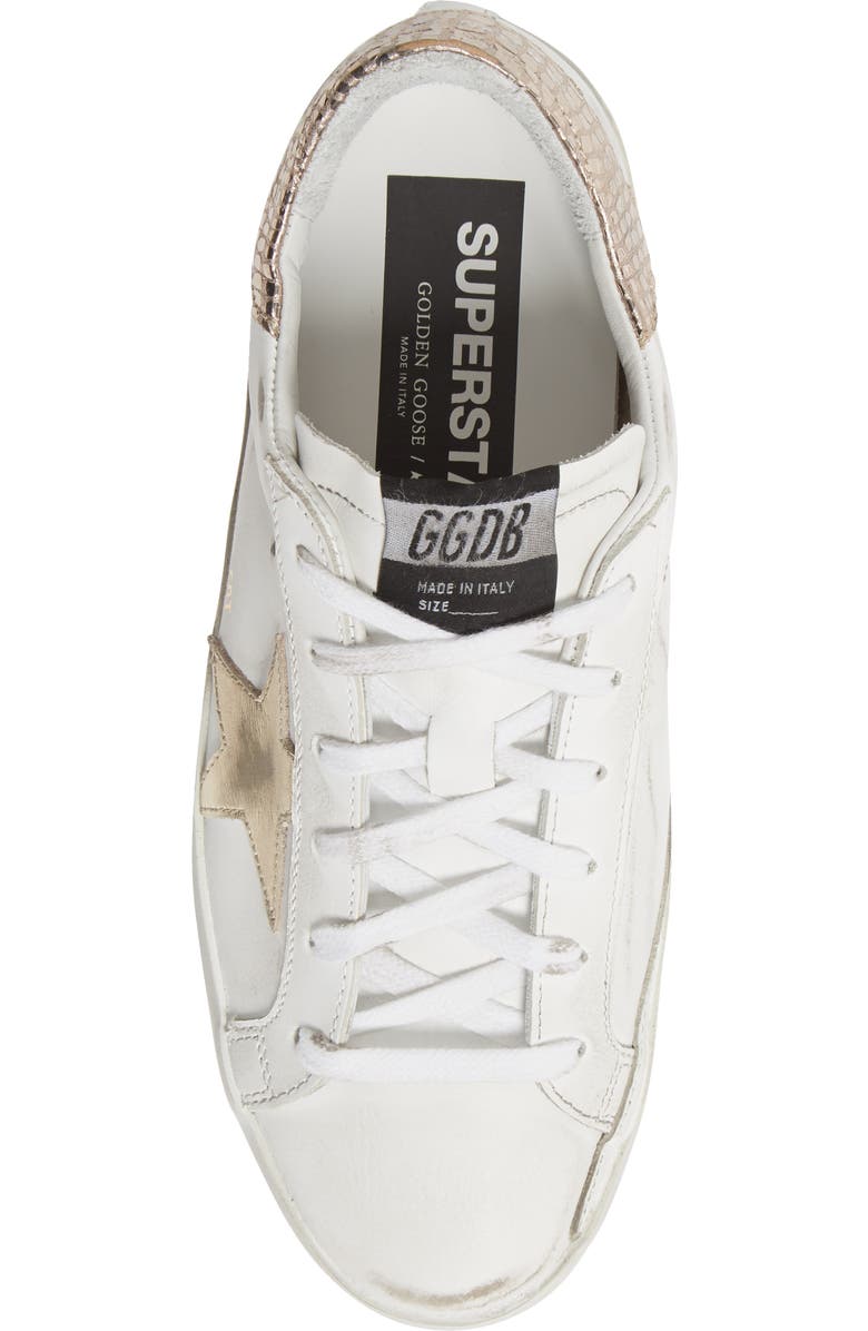 Golden Goose Superstar Low Top Leather Sneaker, Alternate, color,