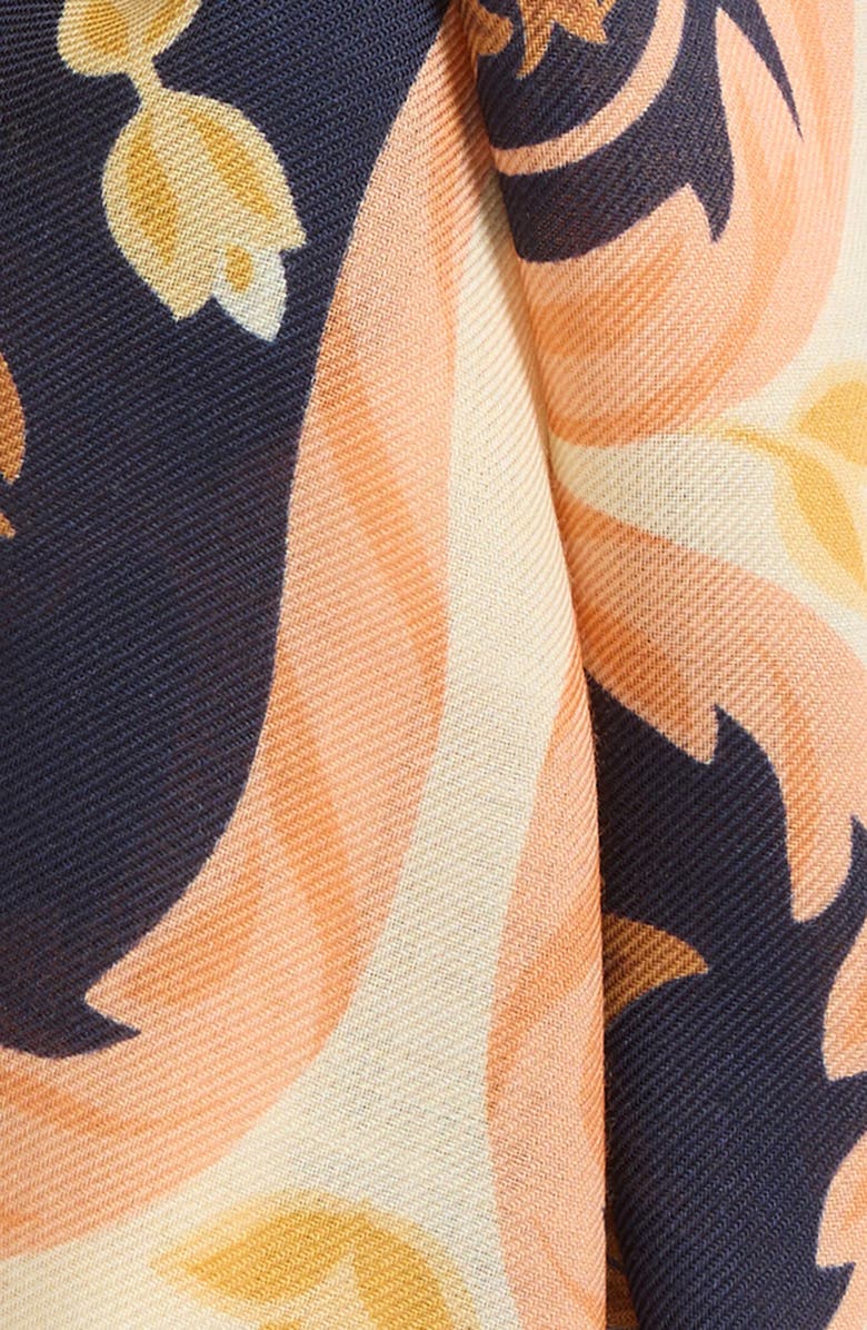 Etro Tosca Wool Fringe Scarf, Alternate, color, 