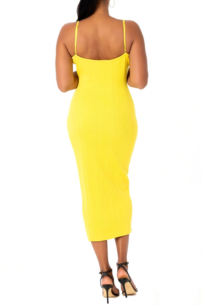 Draya Body-Con Sweater Dress, Alternate, color, YELLOW