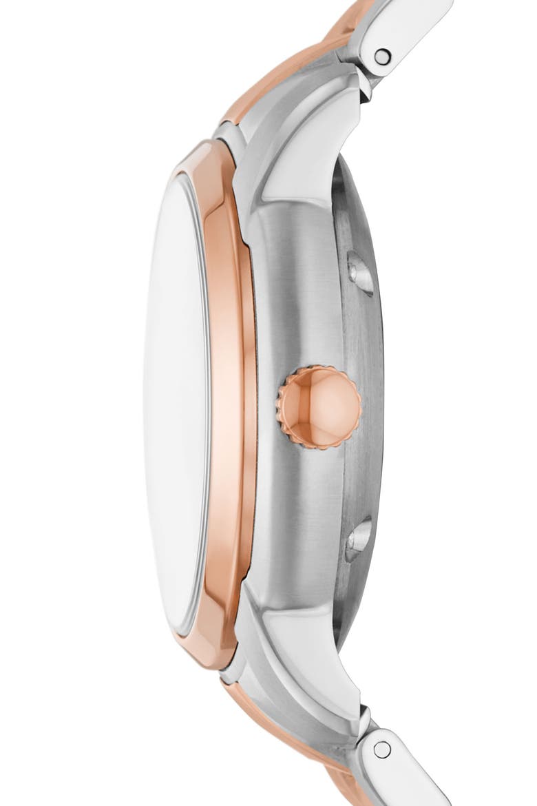 Heritage Bracelet Watch, 38mm, Alternate, color, TWO-TONE ROSE/ SILVER