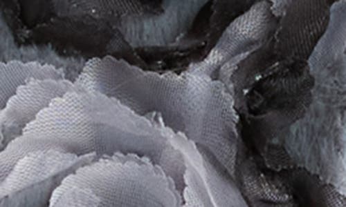 La Fiorentina Rosette Trim Wrap In Black/grey
