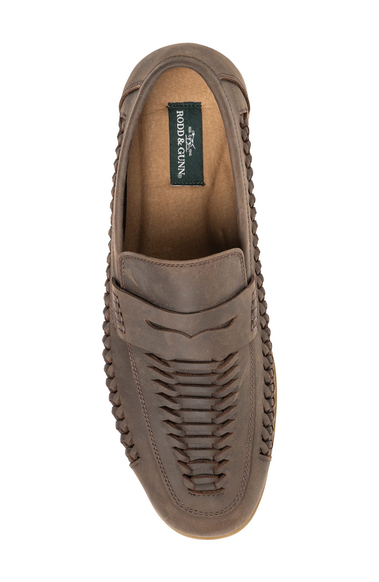 Gisborne Huarache Penny Loafer, Alternate, color, CHOCOLATE