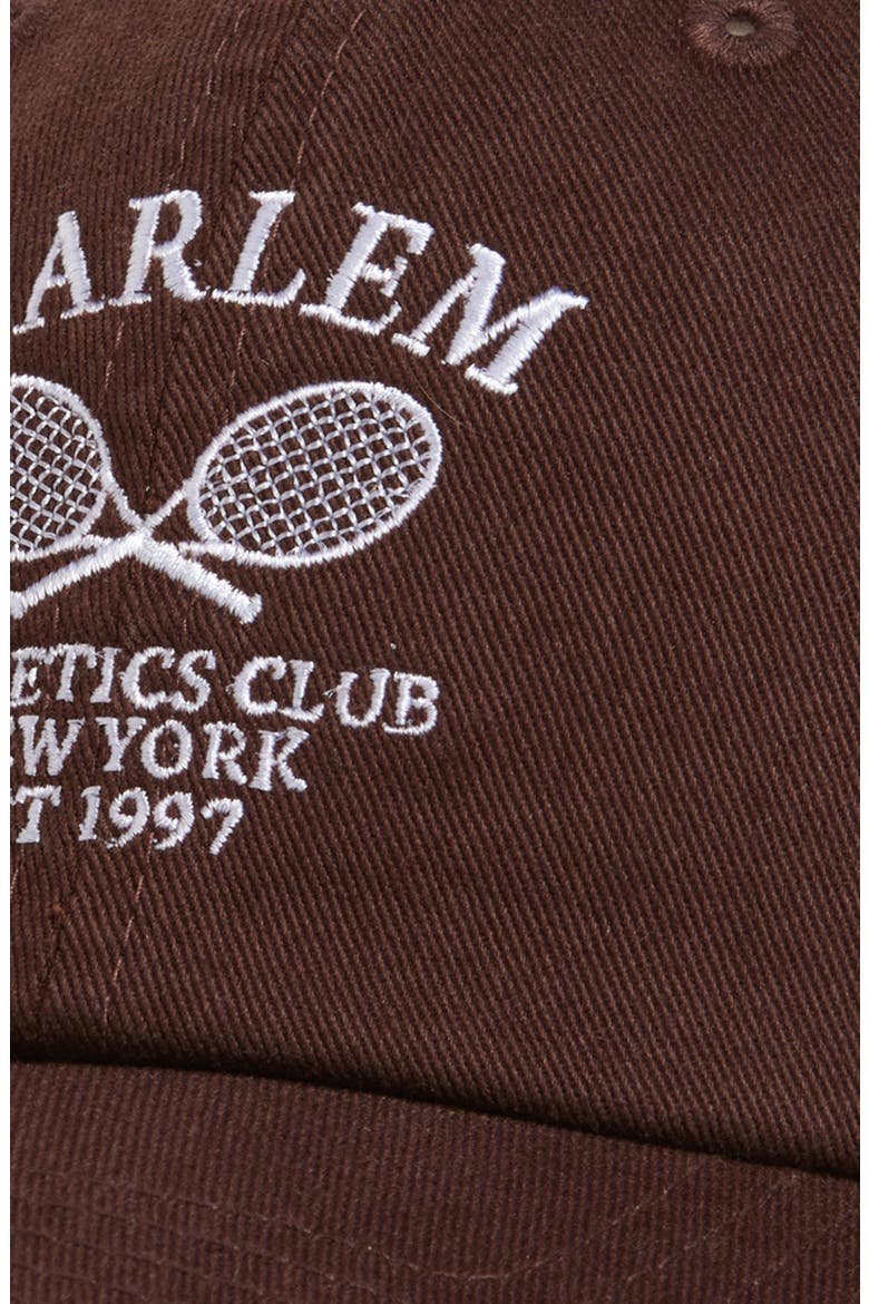 Harlem Athletics Club Baseball Cap, Alternate, color, CHOCOLATE