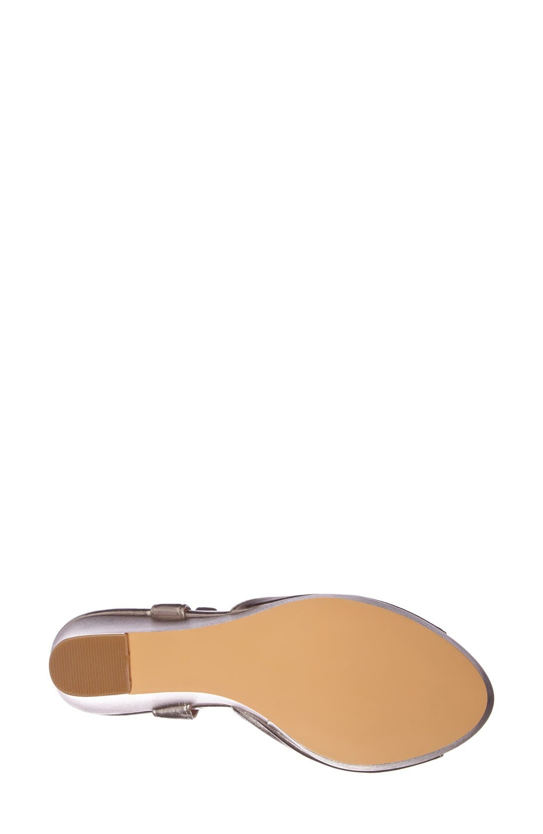 'Springs' Wedge Sandal, Alternate, color, PLATINUM