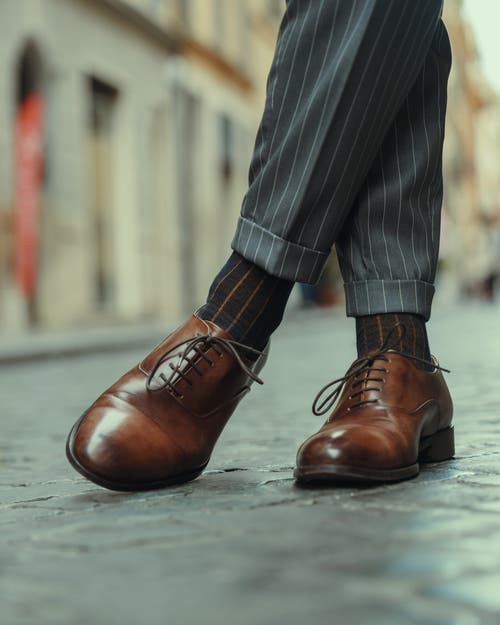 Ace Marks Griffin Cap Toe Oxford In Brown