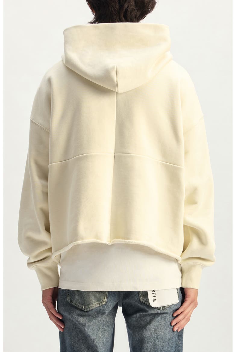 Fleece Oversize Hoodie, Alternate, color, OFF WHITE