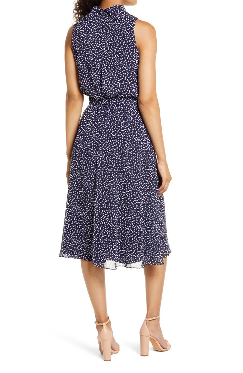 Harper Rose Confetti Print Blouson Midi Dress, Alternate, color, 