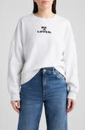 BOSS Orange Be A Lover Stretch Cotton Graphic Sweatshirt