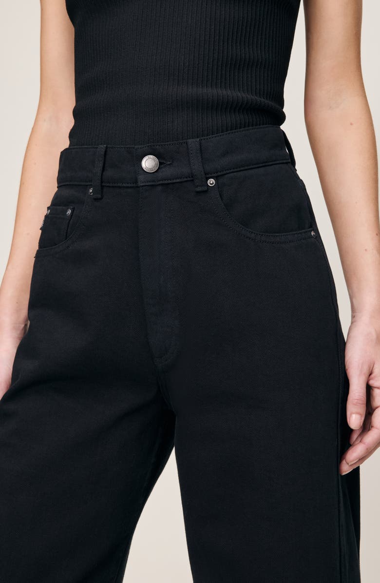 DL1961 Taylor Relaxed Barrel High Waist Jeans, Alternate, color, Black
