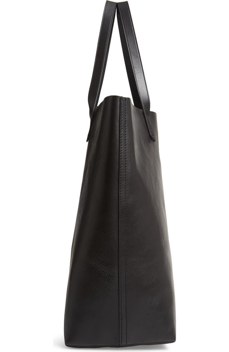 Madewell Paint Stripe Transport Leather Tote, Alternate, color,