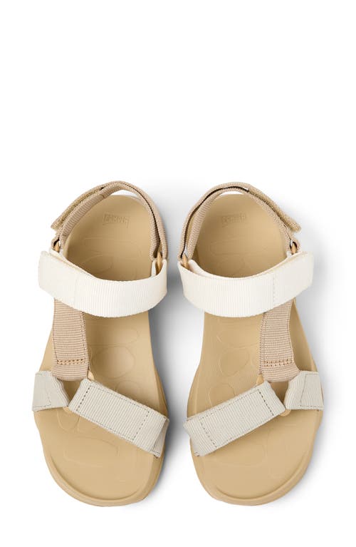 Camper Sandals For Women In Tan/white Multi