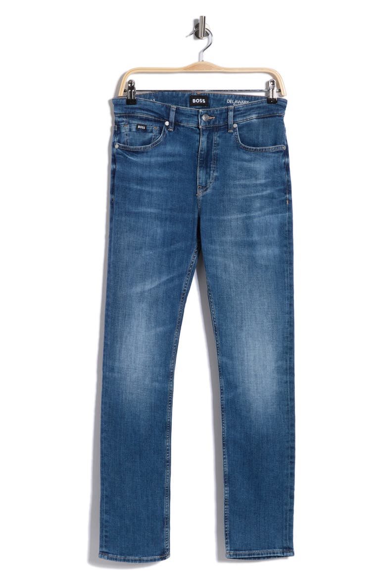 Delaware Slim Leg Jeans, Main, color, BRIGHT BLUE
