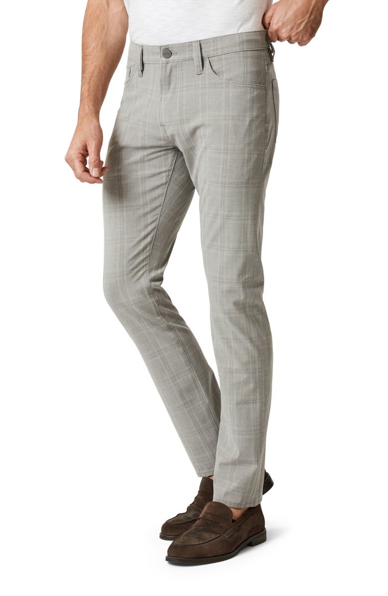34 Heritage Courage Check Five-Pocket Straight Leg Pants, Alternate, color, Grey Checked