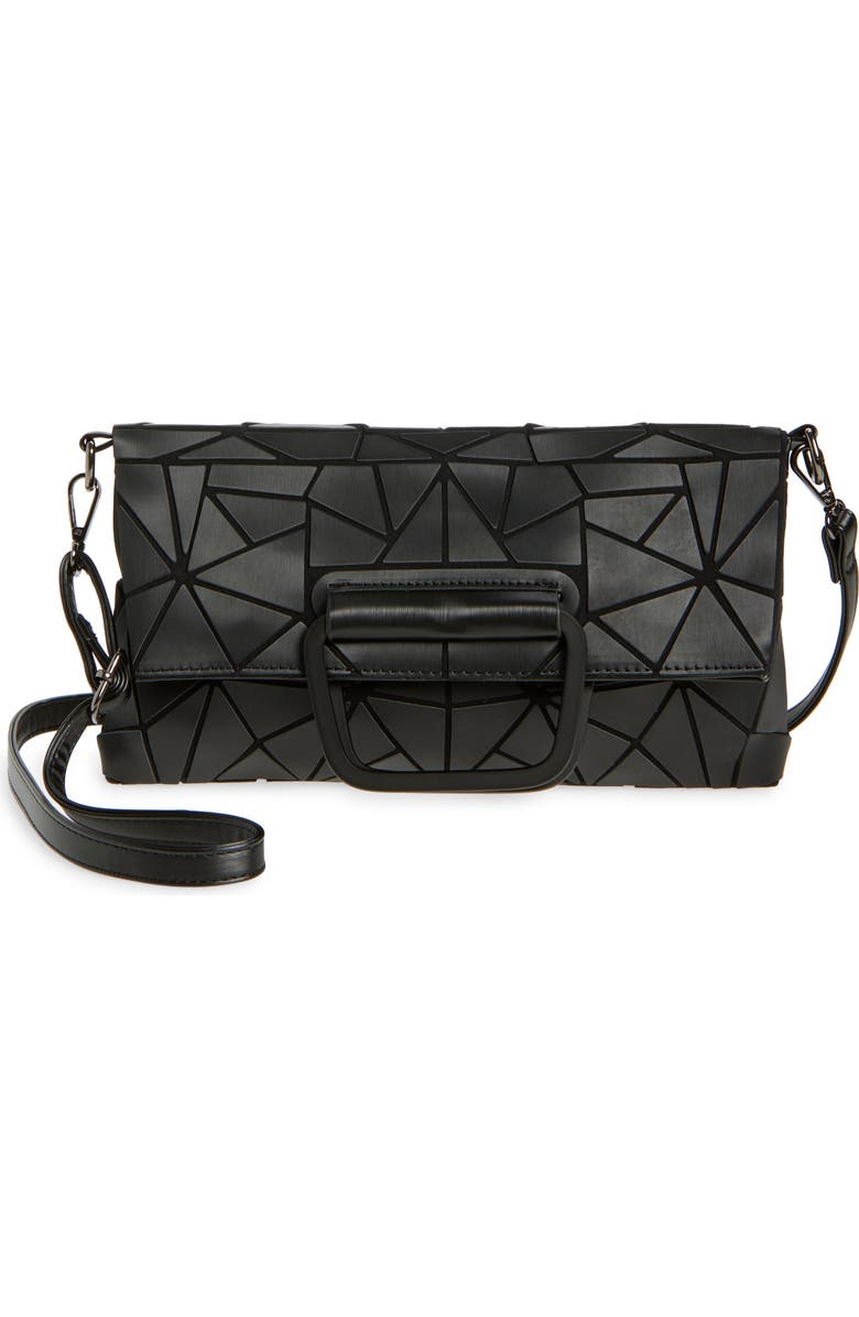 PATRIZIA LUCA Foldover Convertible Tote Bag, Main, color, Matte Black