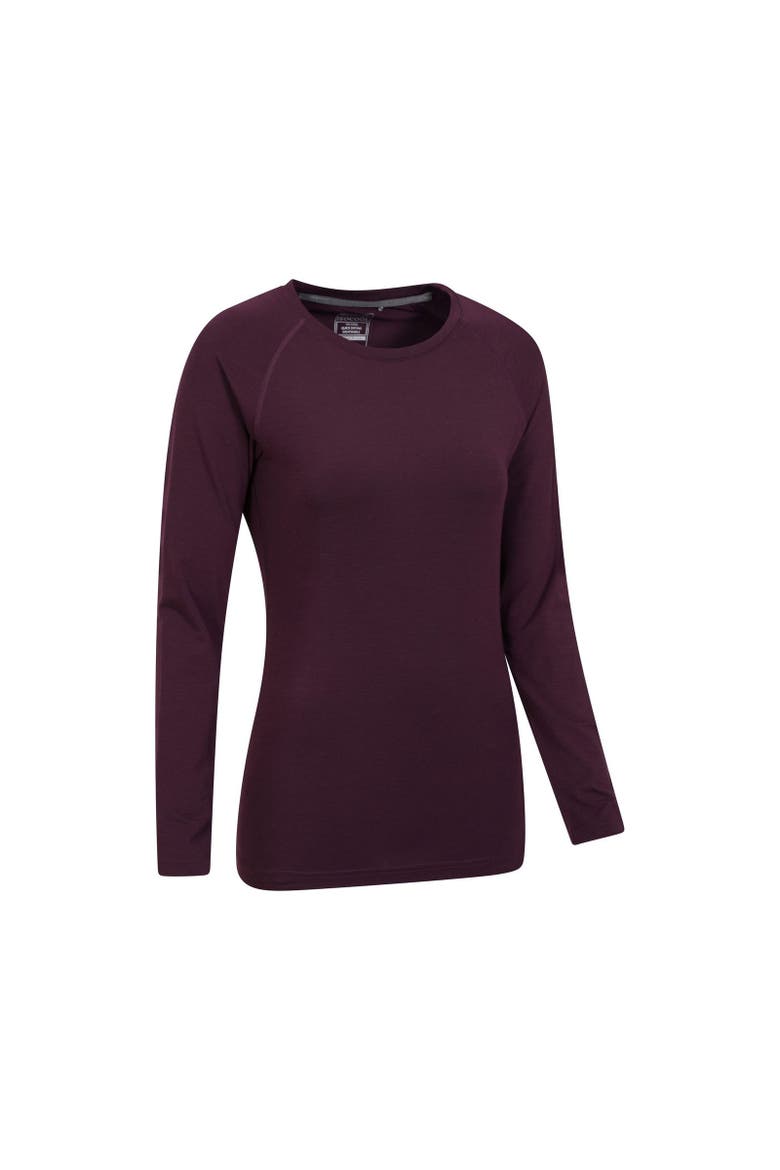 Quick Dry Long-sleeved Top, Alternate, color, Dark Purple