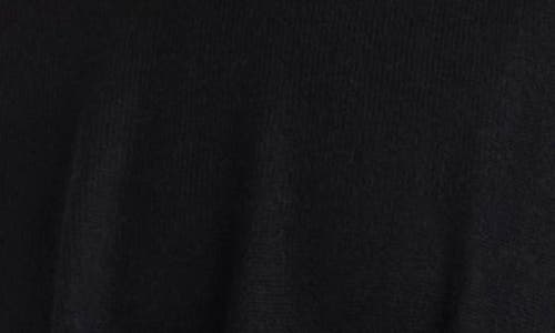 Bruno Magli Turtleneck Wool & Cashmere Poncho In Black