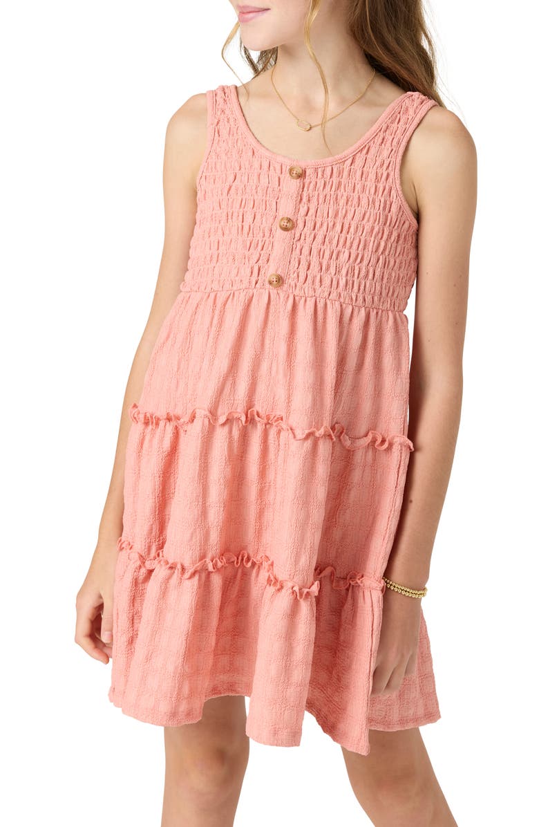 O'Neill Kids' Teffie Tiered Sleeveless Sundress, Alternate, color, 
