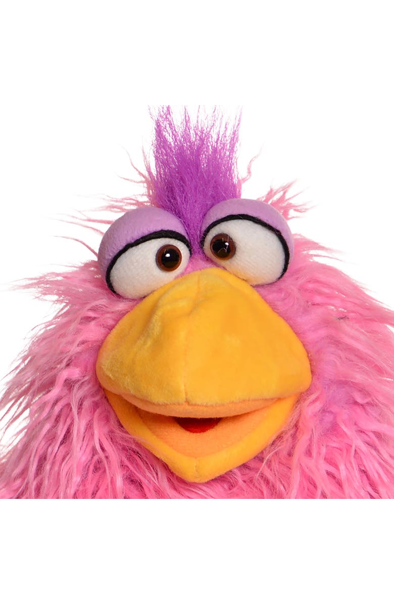 Living Puppets Cheeks The Pink Chicken 14 Inch Plush Hand Puppet, Alternate, color, Pink