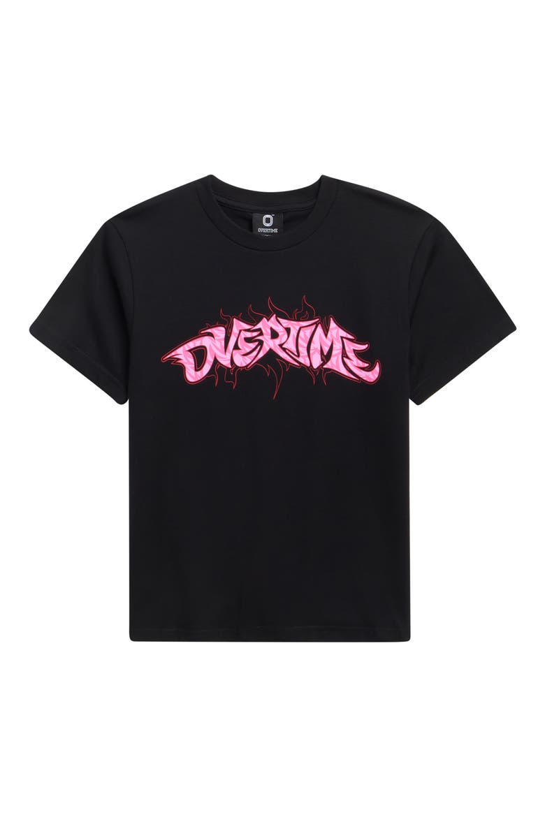 Kids' Signoff Graphic T-Shirt, Main, color, BLACK