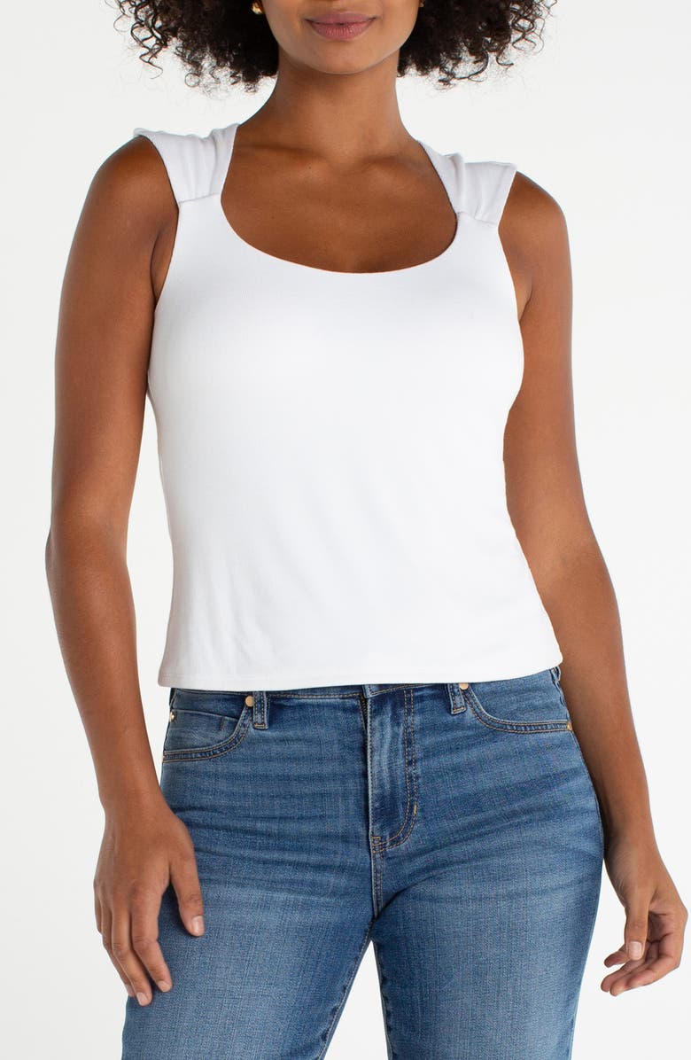 Liverpool Los Angeles Rib Tank, Main, color, Cream