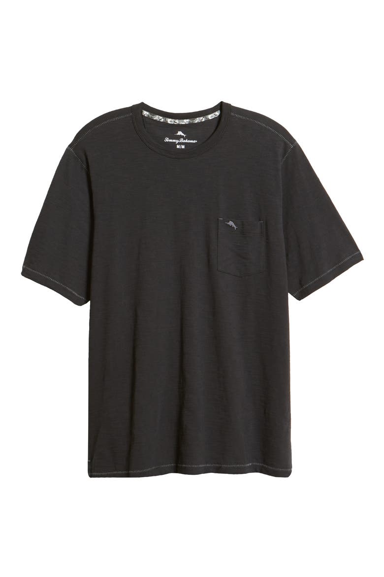 Bali Beach Crewneck T-Shirt, Alternate, color, BLACK