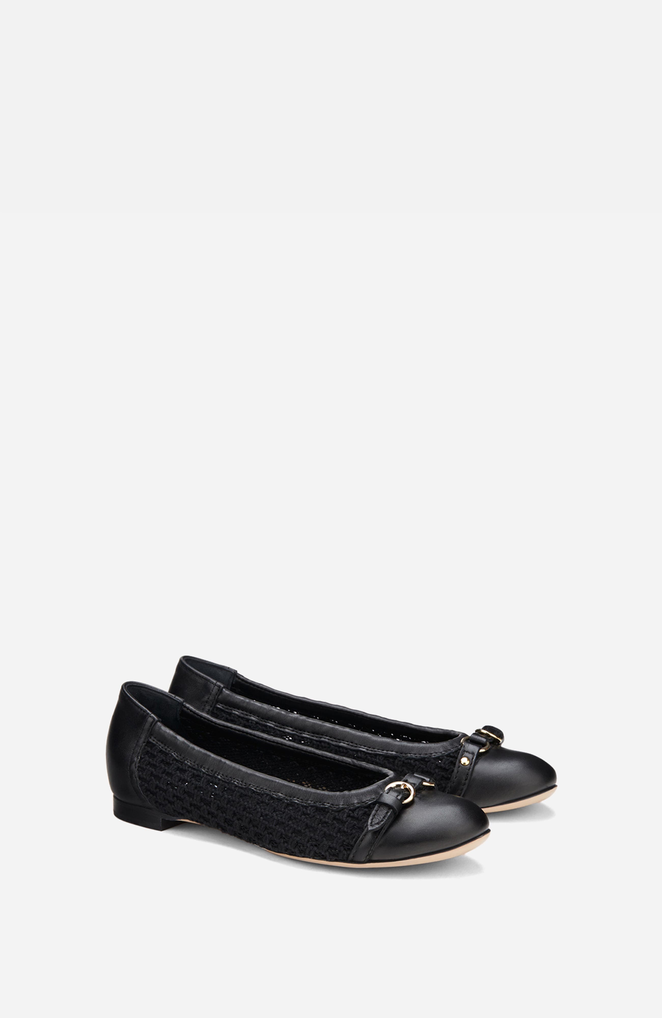 AGL Monia Ballet Flat, Alternate, color, Black Fabric