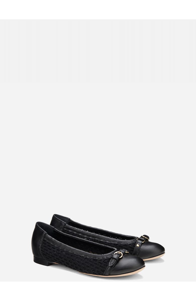 AGL Monia Ballet Flat, Alternate, color, Black Fabric