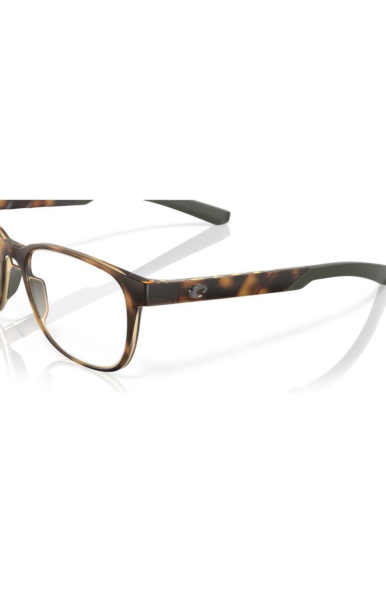 Costa 51mm Rectangle optical glasses, Alternate, color, Tortoise