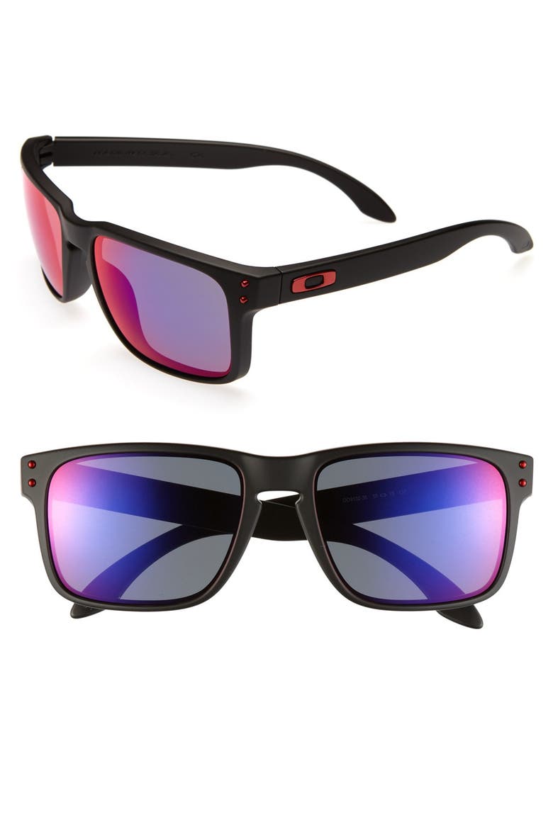 'Holbrook' 55mm Sunglasses, Main, color, MATTE BLACK