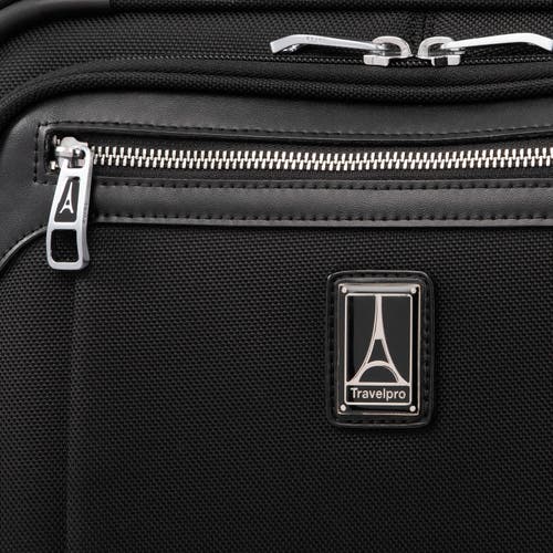Travelpro Platinum Elite Underseat Spinner Tote Bag With Usb Port In Shadow Black