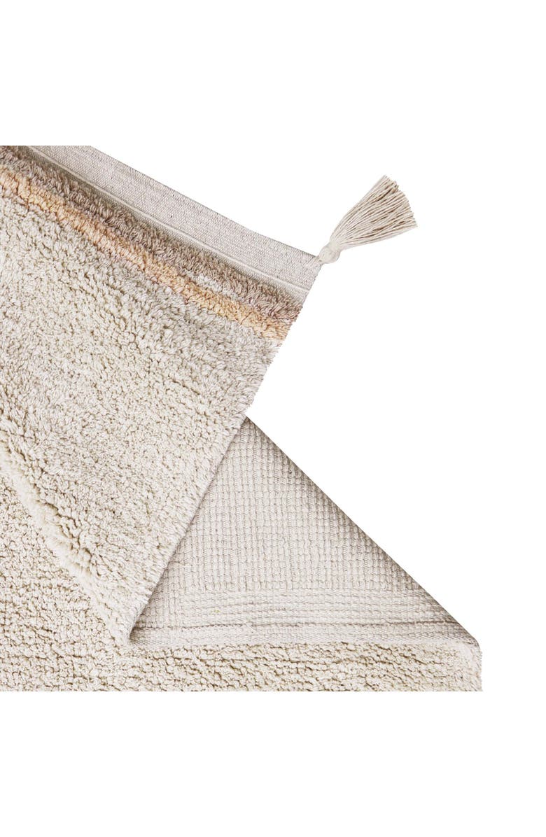 Lorena Canals Washable Rug Bloom, Alternate, color, Natural, Rose, Linen