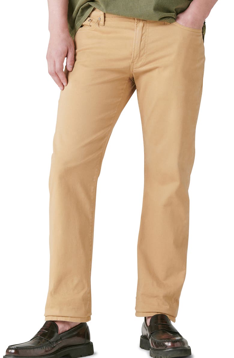 Lucky Brand 363 Relaxed Straight Leg Sateen Pants, Main, color, 