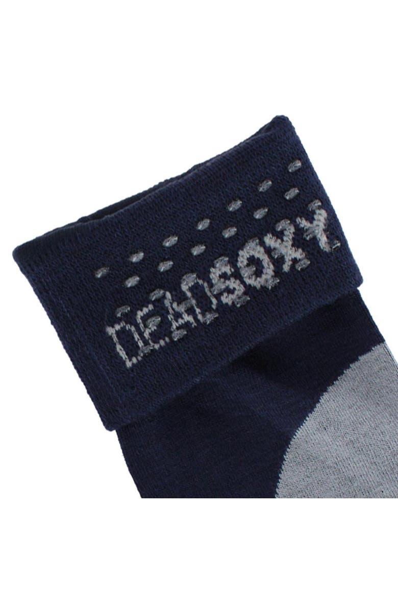 Men's Circle Patch Mid-Calf Premium Novelty Dress Socks, Alternate, color, Navy Blue