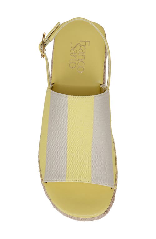 Franco Sarto Rune Slingback Platform Sandal In Yellow