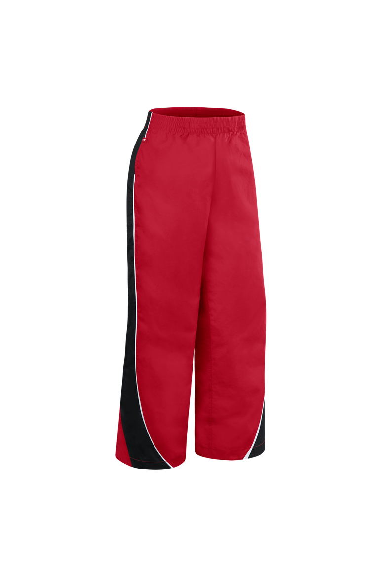 Women's Fanatics Scarlet/Black San Francisco 49ers Team First Backwards Lateral Nylon Pants, Alternate, color, Scarlet