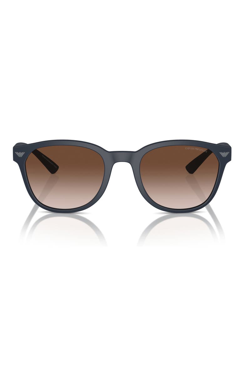 53mm Phantos Sunglasses, Main, color, MATTE BLUE / GRADIENT BROWN