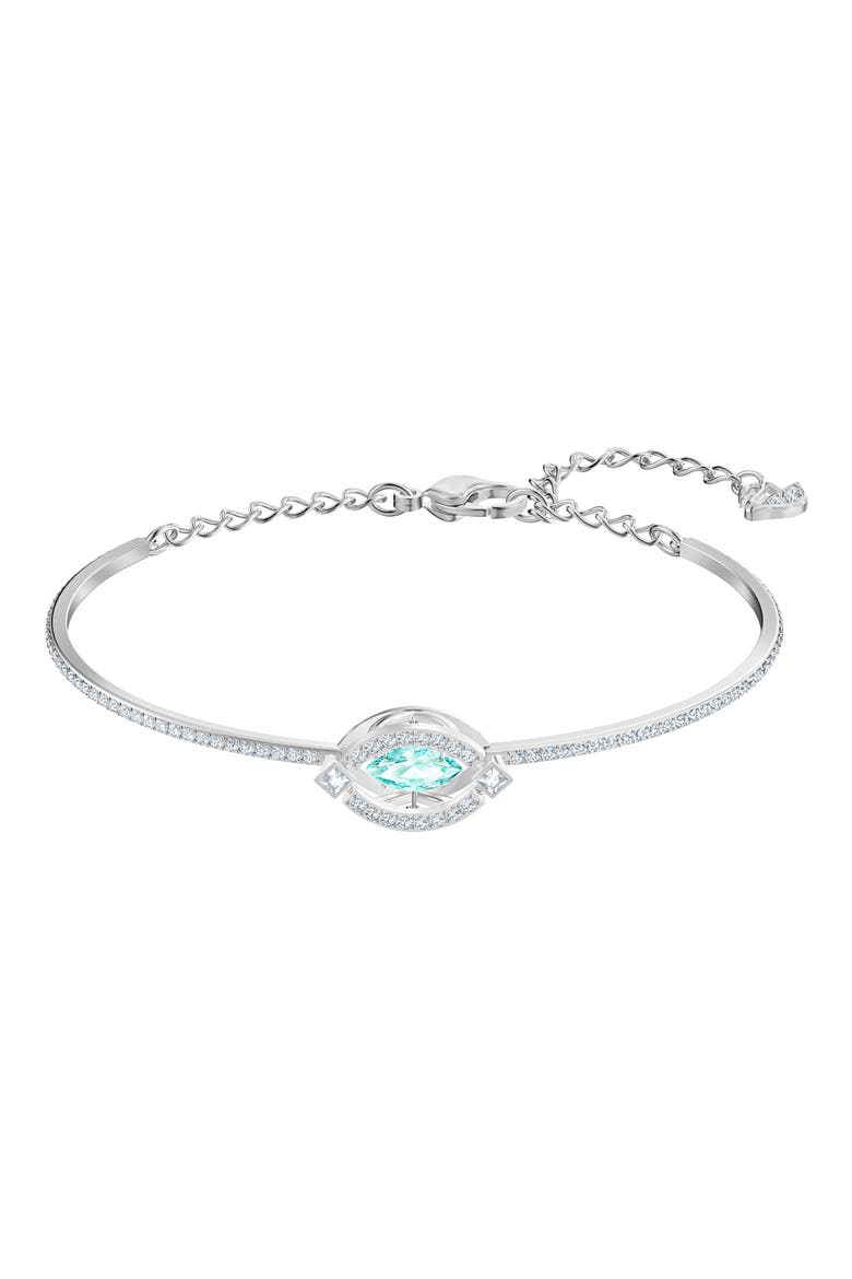 Sparkling Dance Bangle, Main, color, SILVER